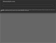 Tablet Screenshot of lifeannstyle.com